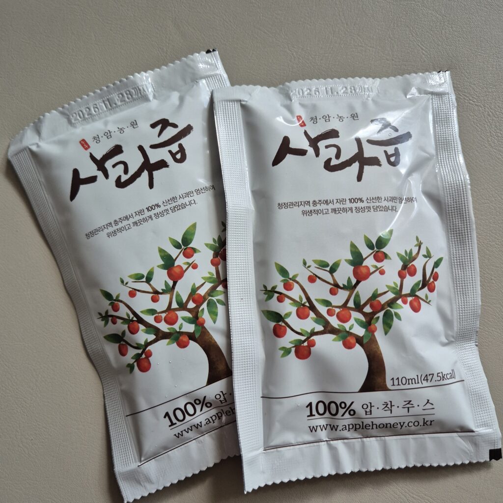 100%사과즙