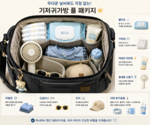 무더위에 필수 기저귀가방 준비물