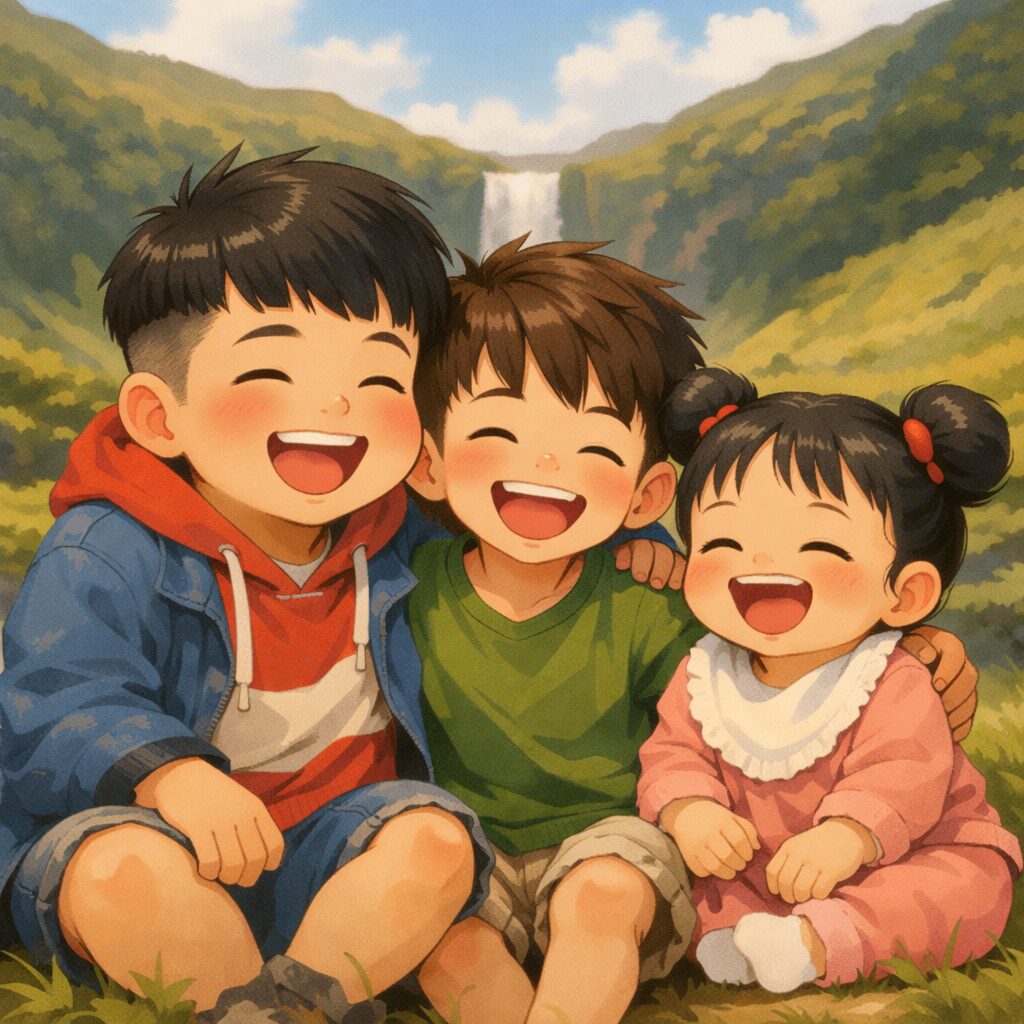 삼남매네 가족의 일상